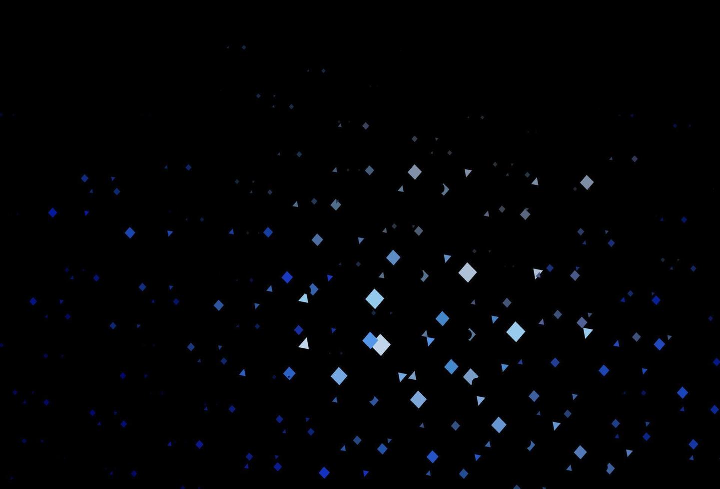 Dark blue vector backdrop with lines, circles, rhombus.