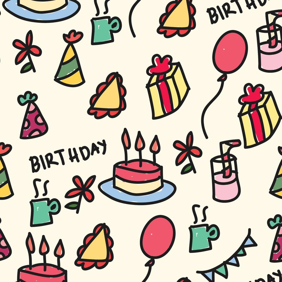 Kids' Birthday Pattern vector