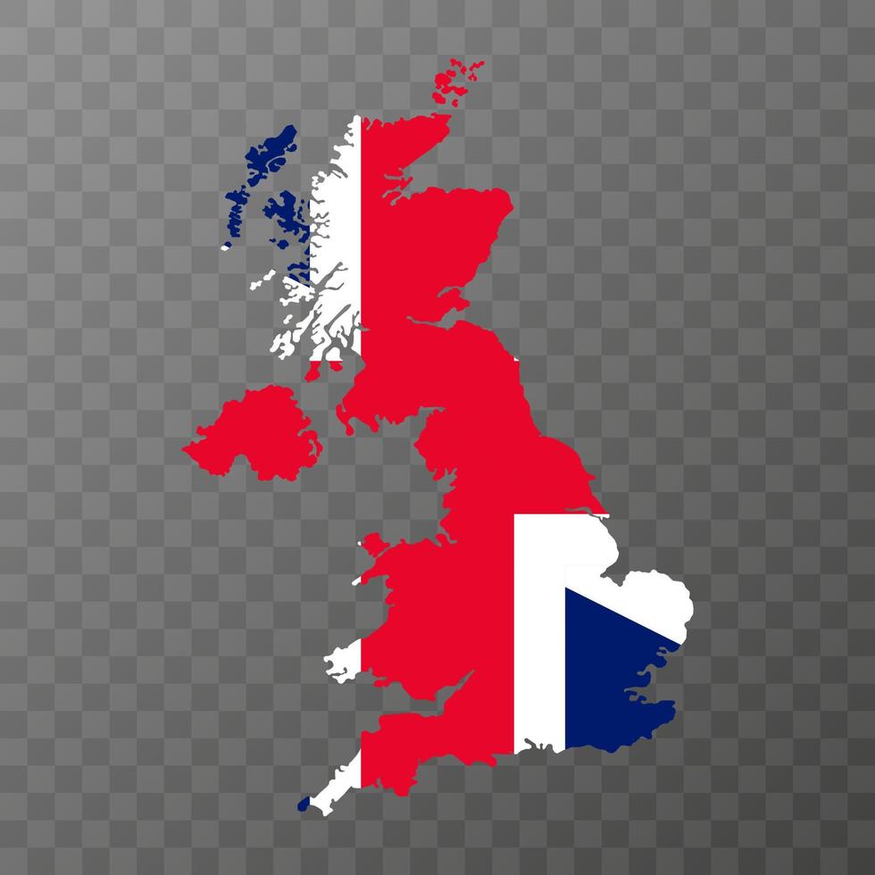 United Kingdom map. Vector illustration.