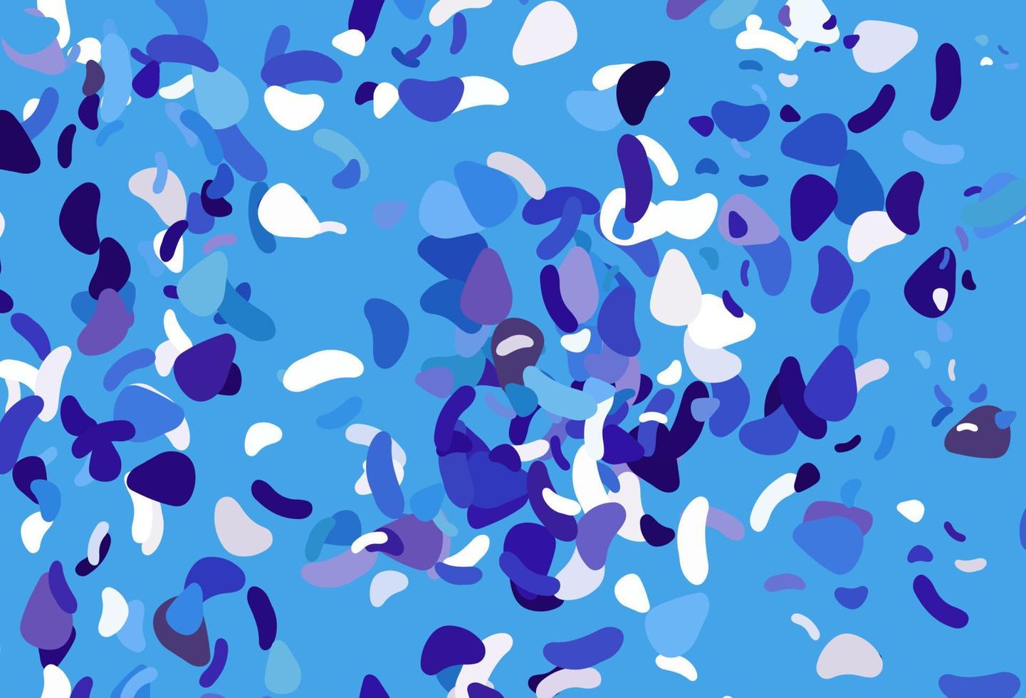 Light blue vector background with abstract forms.