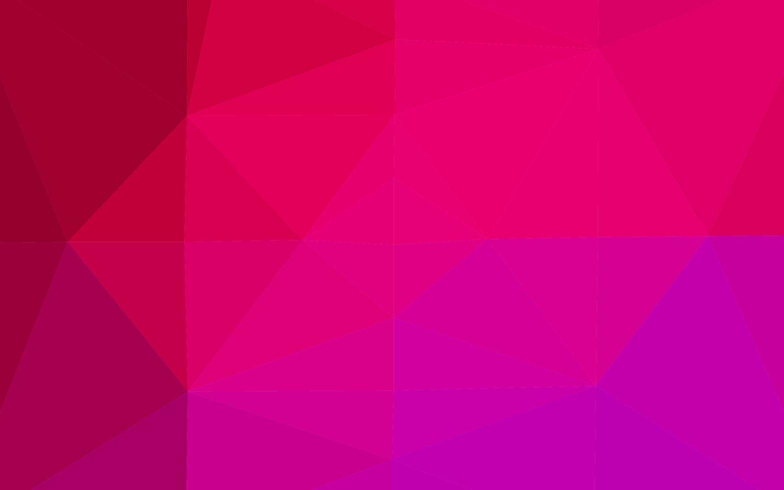 Fondo abstracto de polígono de vector rosa, púrpura claro.