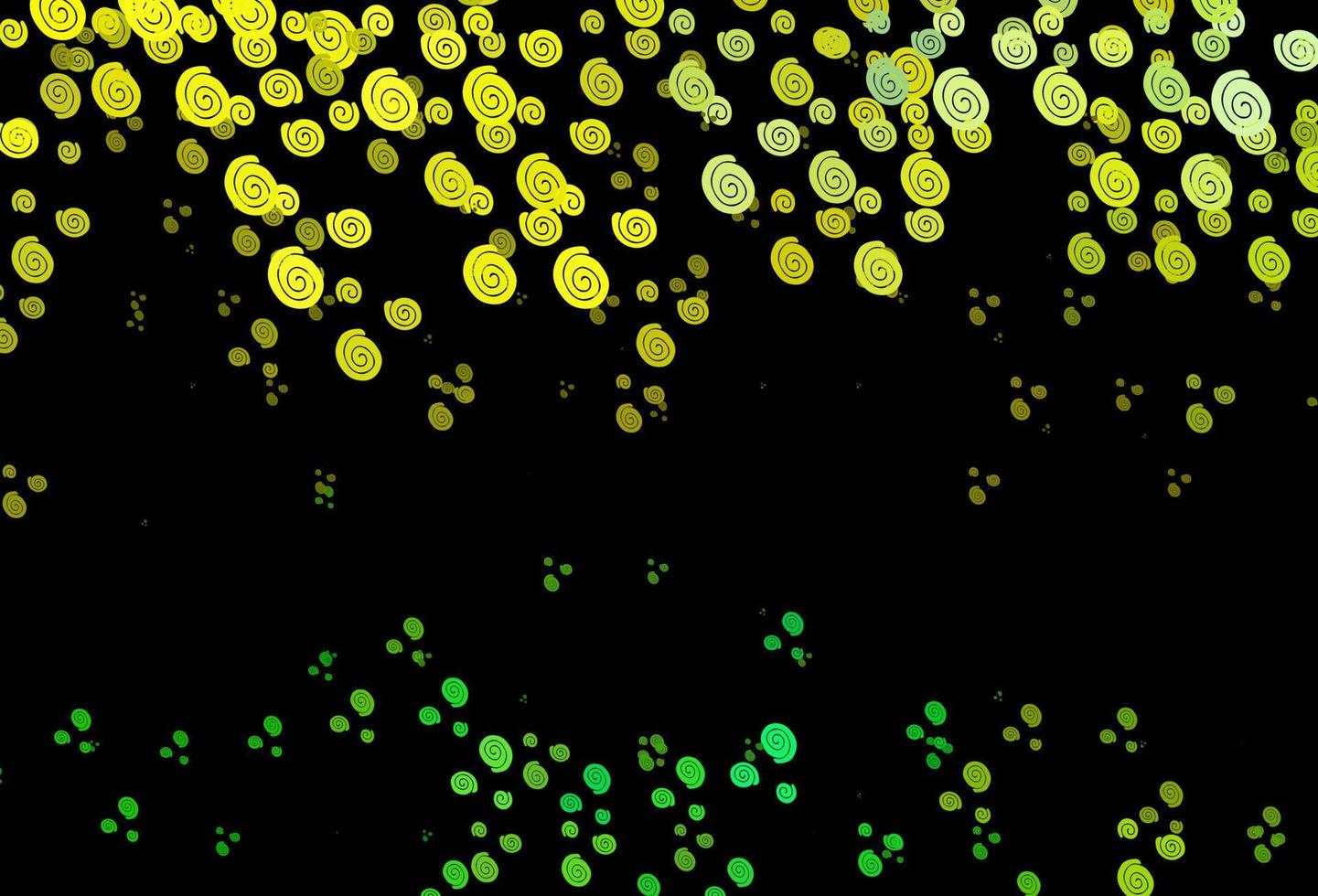 Dark Green, Yellow vector template with bent lines.