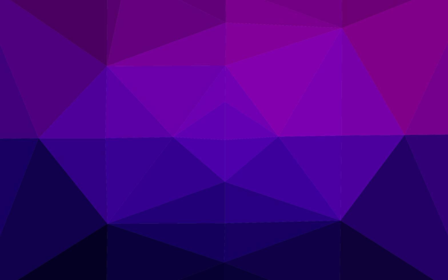 Dark Purple vector polygonal pattern.