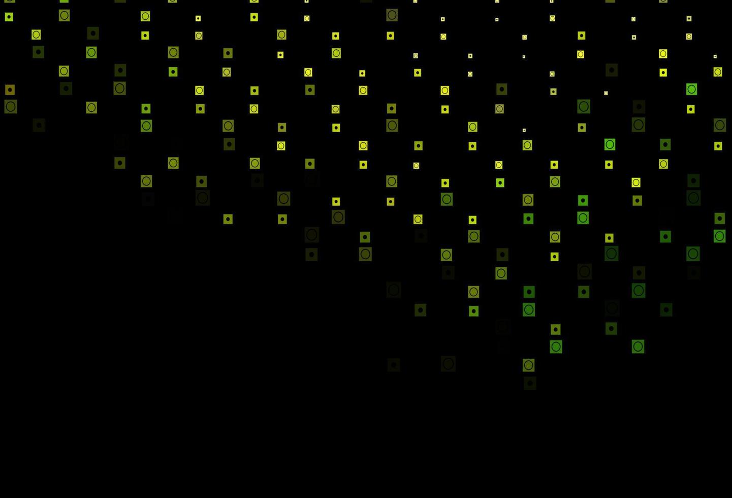 Dark Green, Yellow vector template with circles, rectangles.