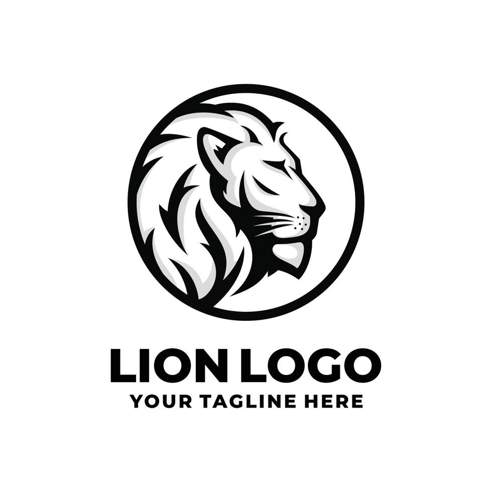 Lion logo design vector