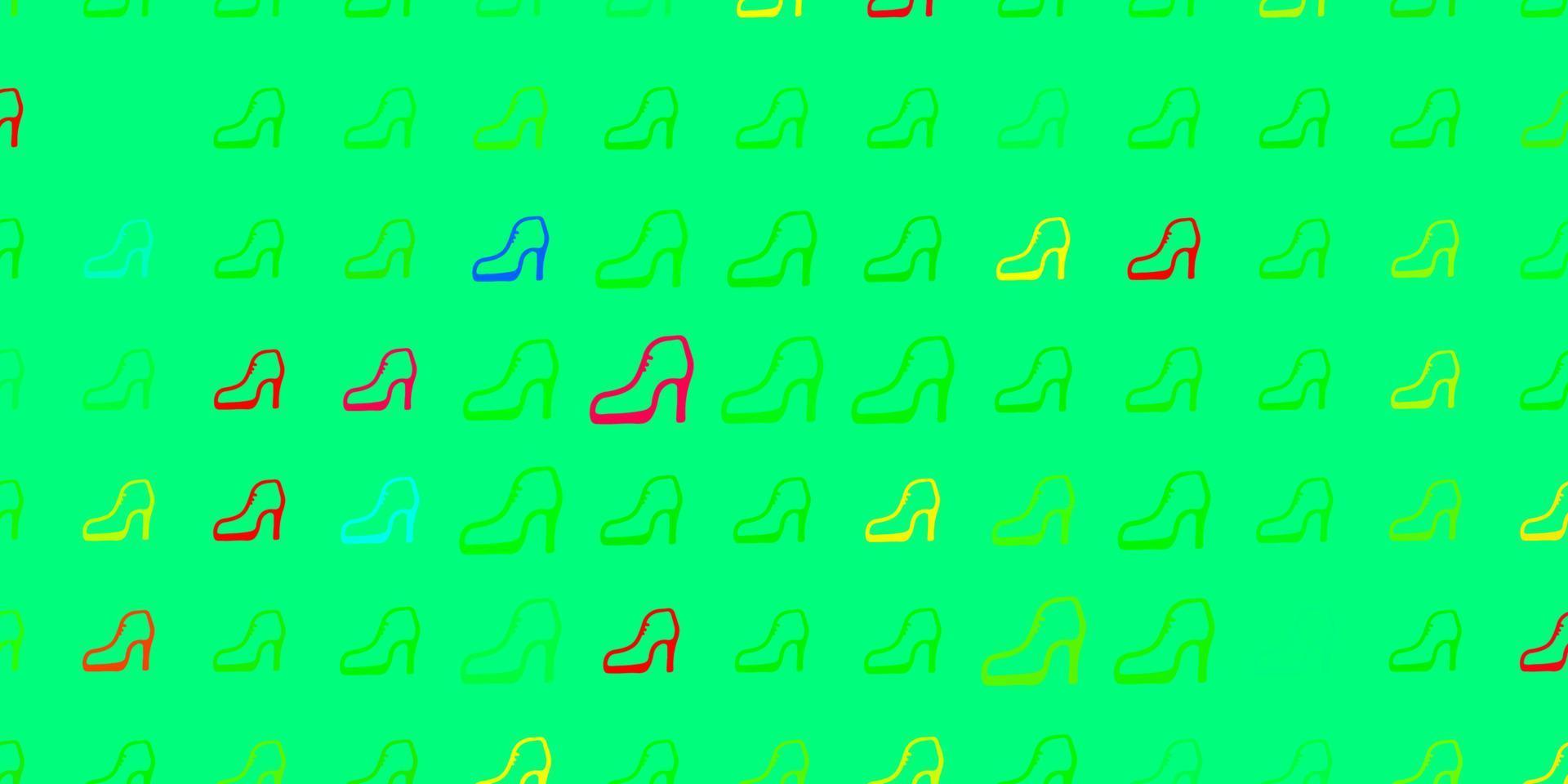 Light green vector pattern with feminism elements.
