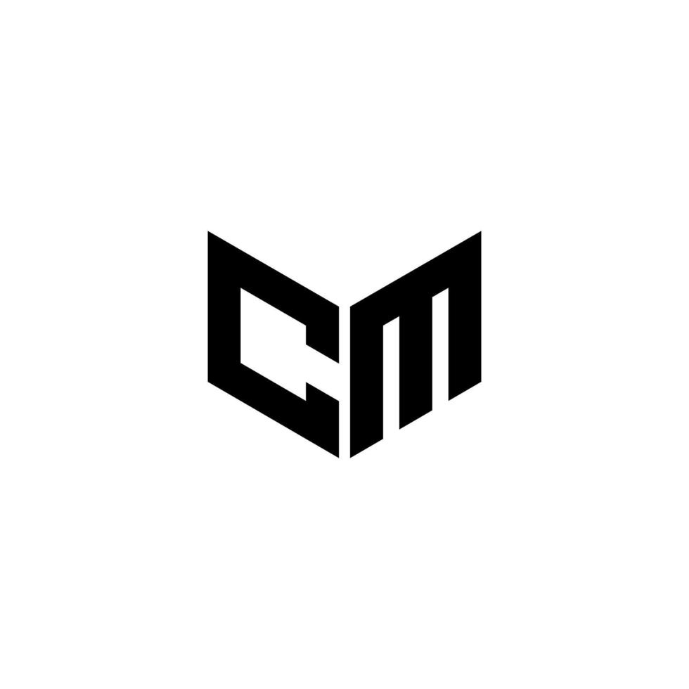 CM letter logo design with white background in illustrator. Vector logo, calligraphy designs for logo, Poster, Invitation, etc.