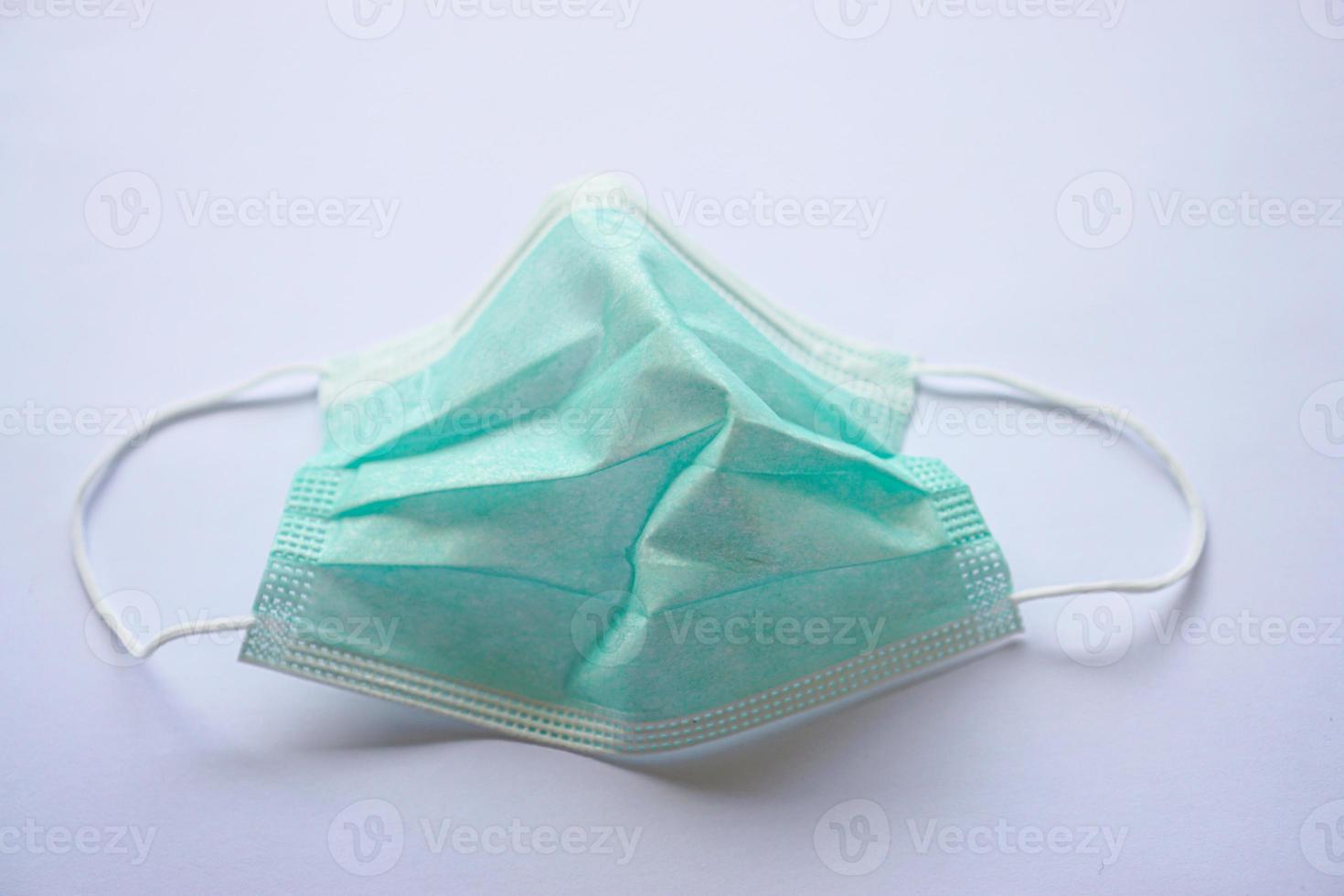 Medical masks are used to fight the corona virus isolated on white photo