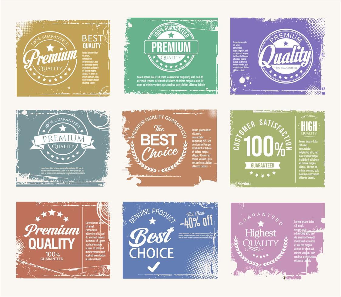 Premium quality and best choice grunge banner collection vector