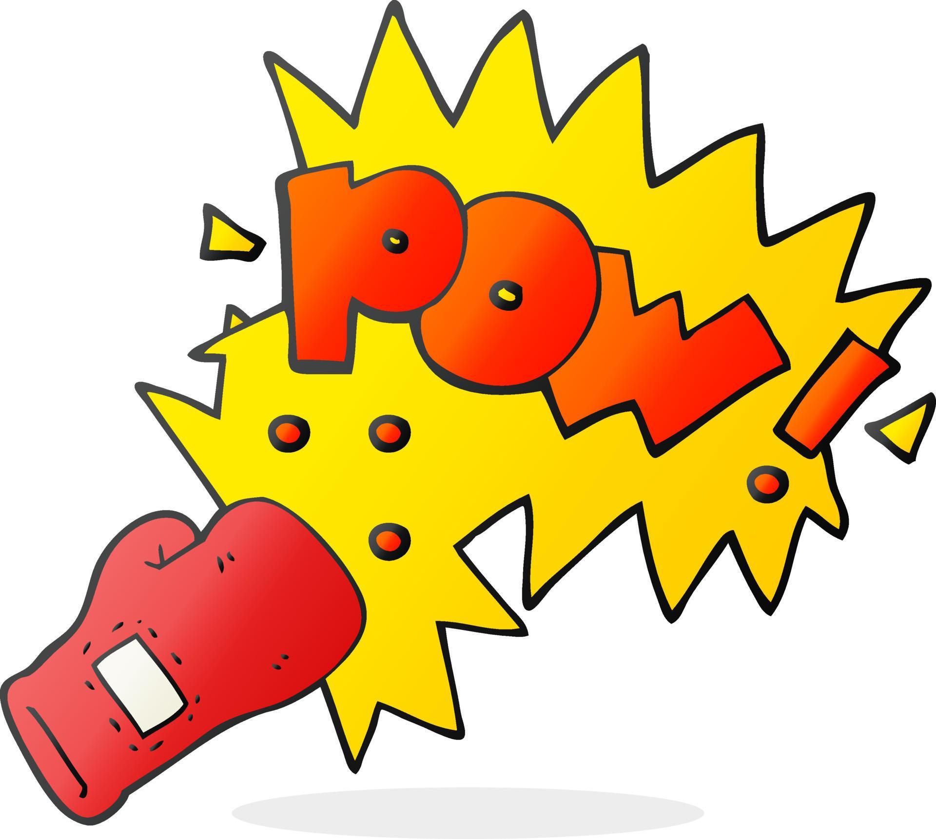 freehand drawn cartoon boxing glove punch 12036780 Vector Art at Vecteezy