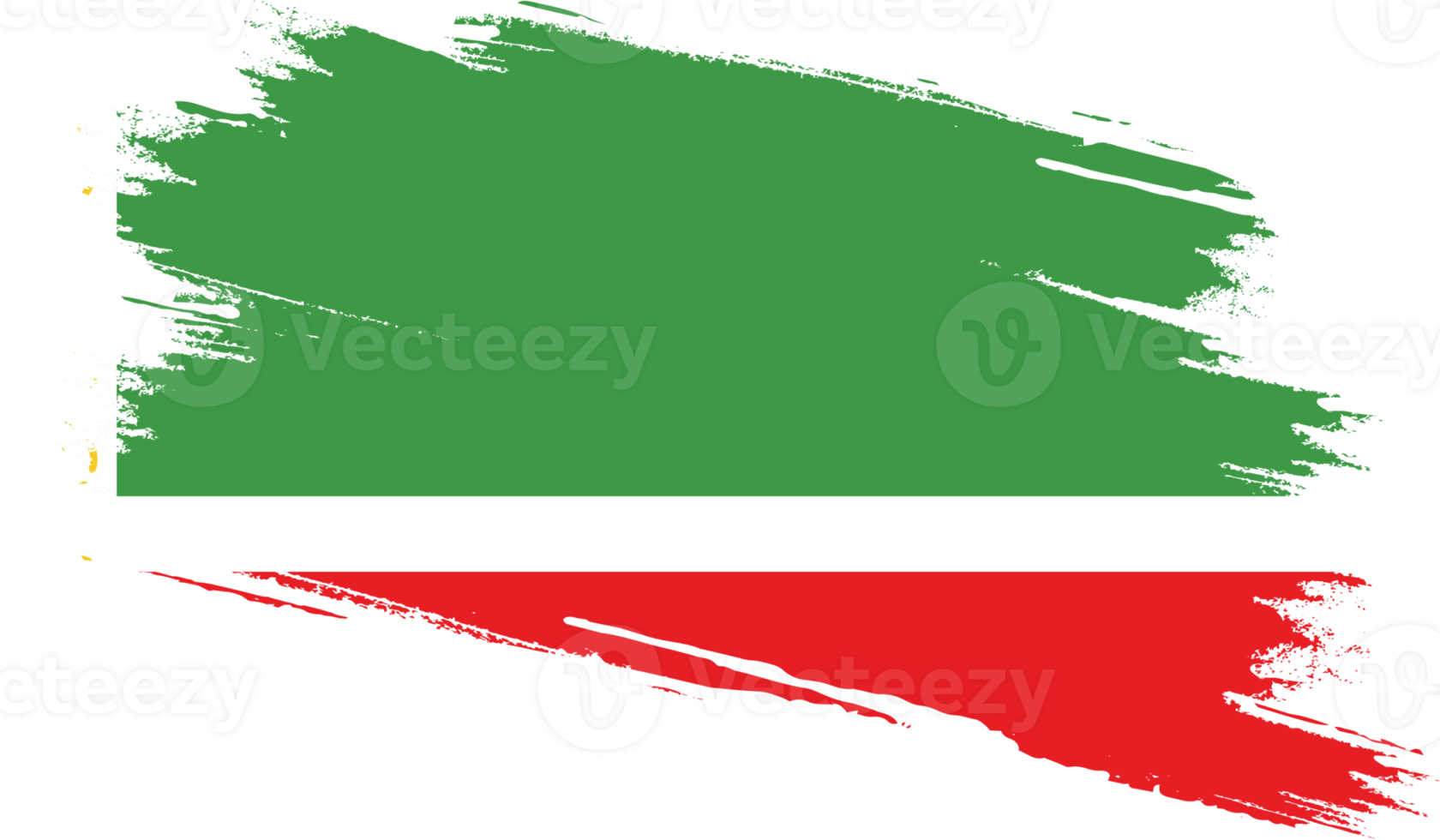 chechen republic flag with grunge texture png