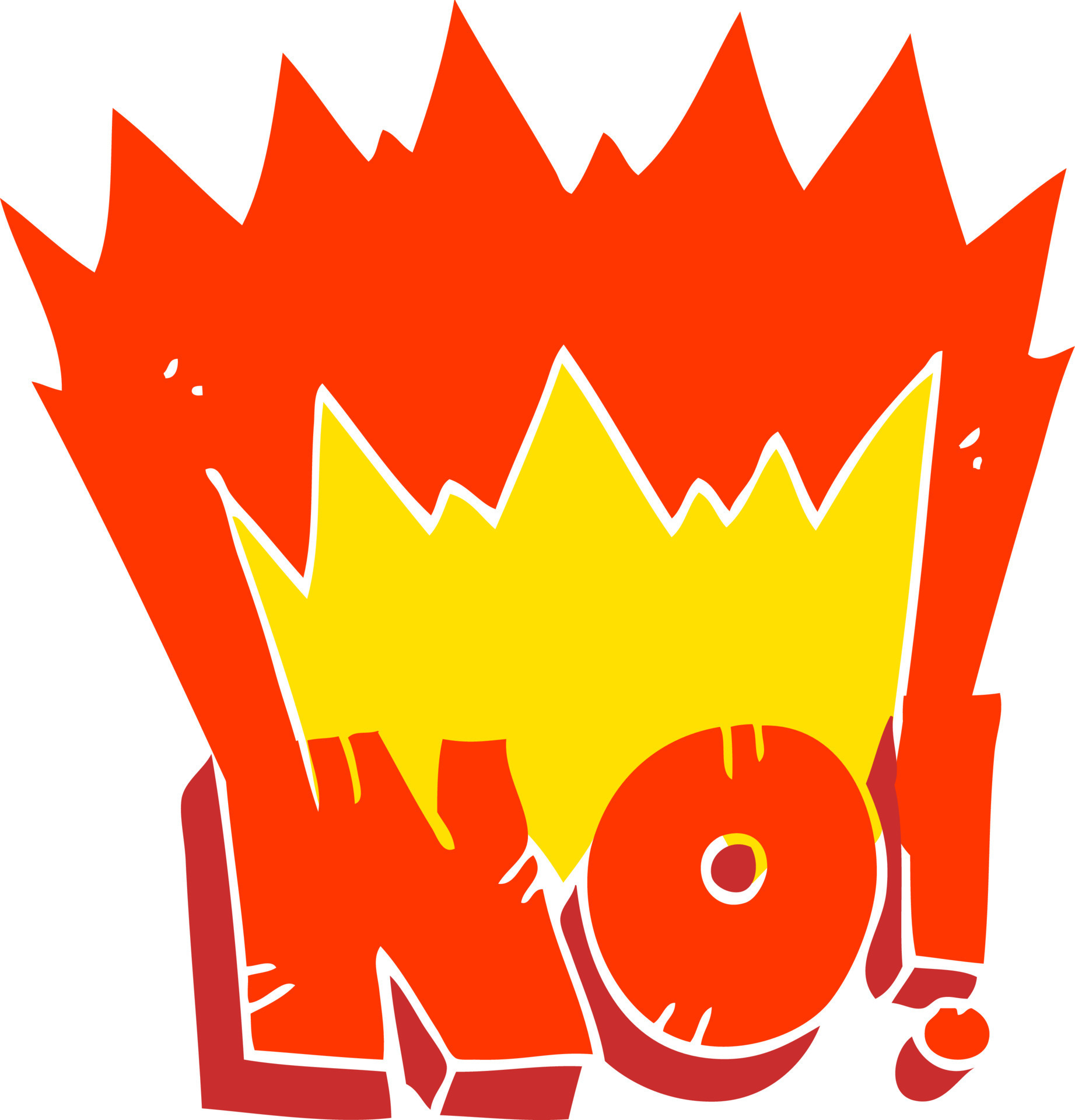 flat color illustration of NO shout 12037853 Vector Art at Vecteezy