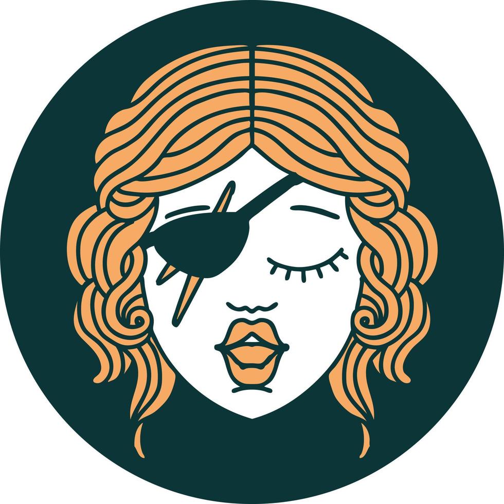 icon of human rogue character vector