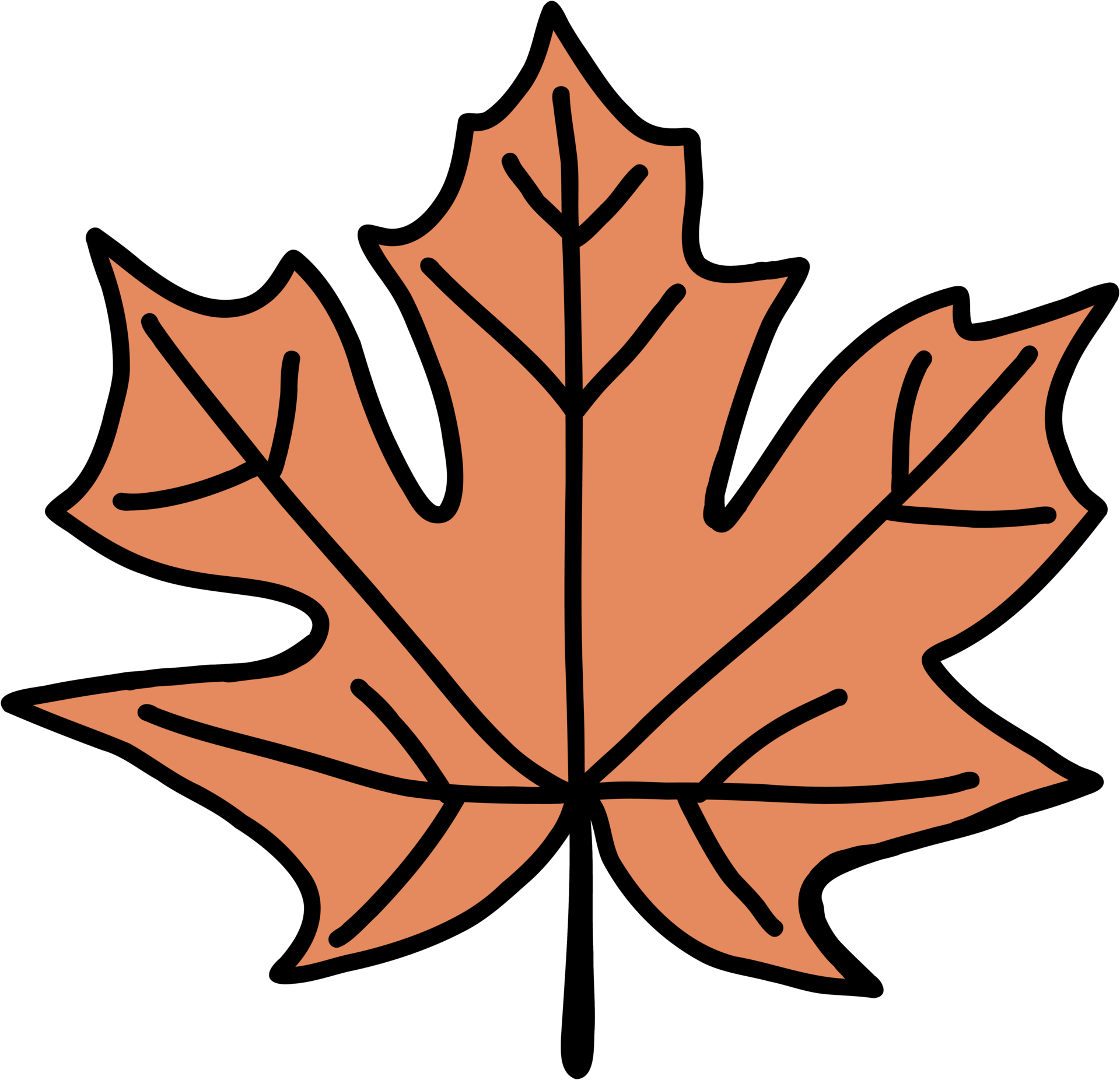 Maple Leaf Outline png images