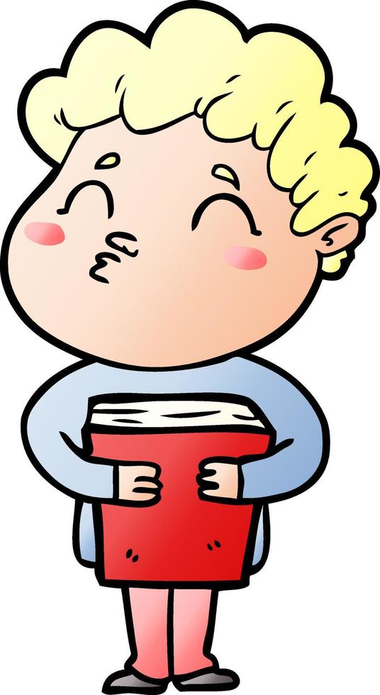 cartoon man pouting vector
