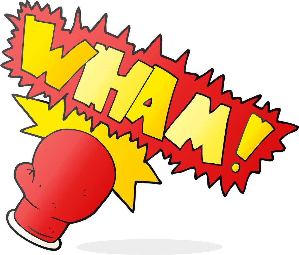 freehand drawn cartoon boxing glove punch 12038606 Vector Art at Vecteezy