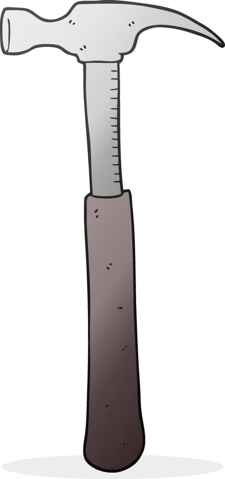 freehand drawn cartoon hammer vector