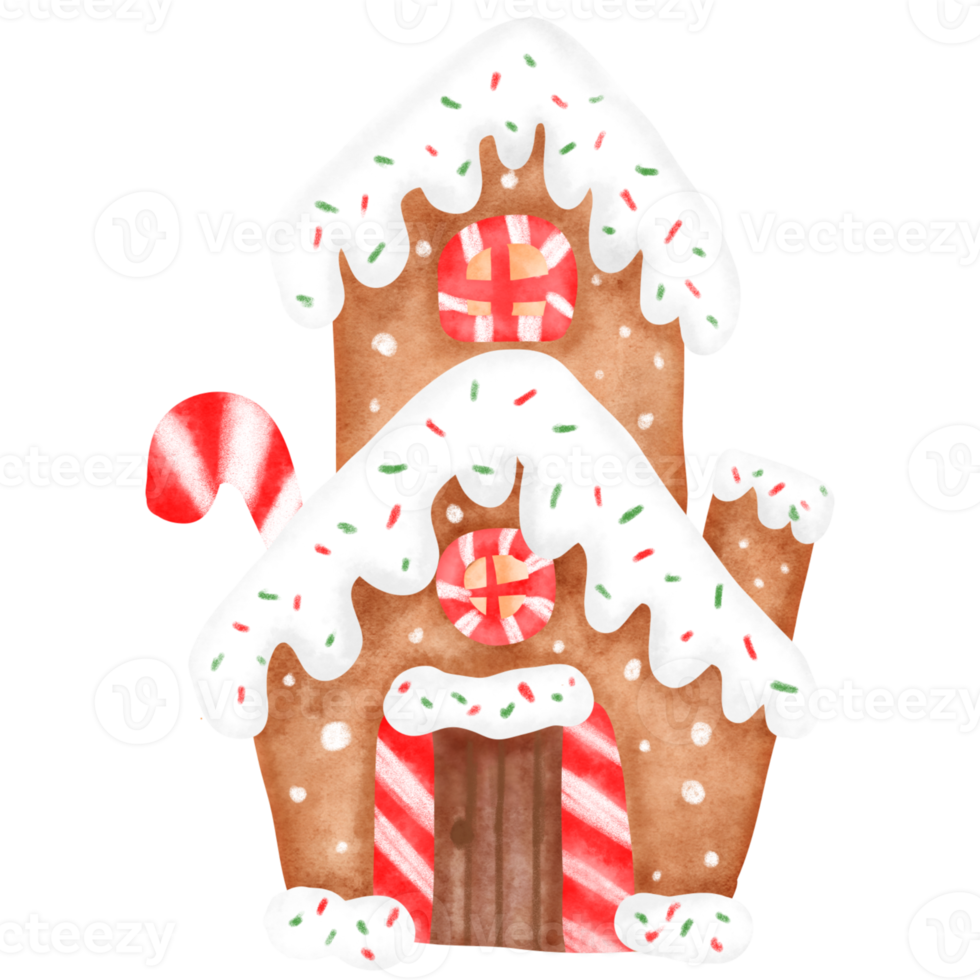 Kerstmis koekje waterverf illustratie png