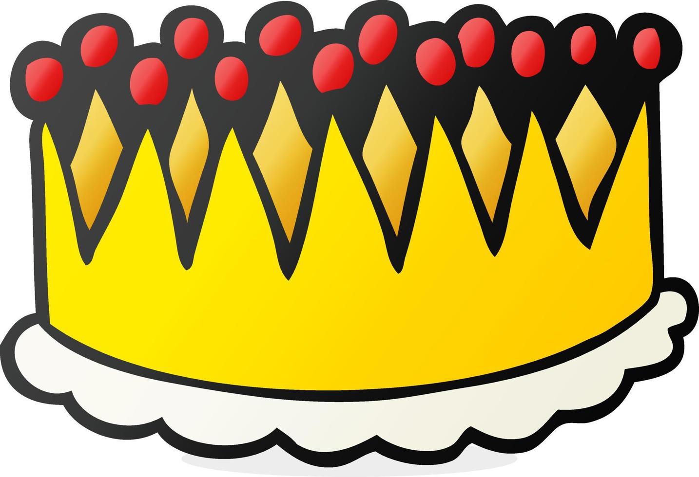 freehand drawn cartoon crown vector