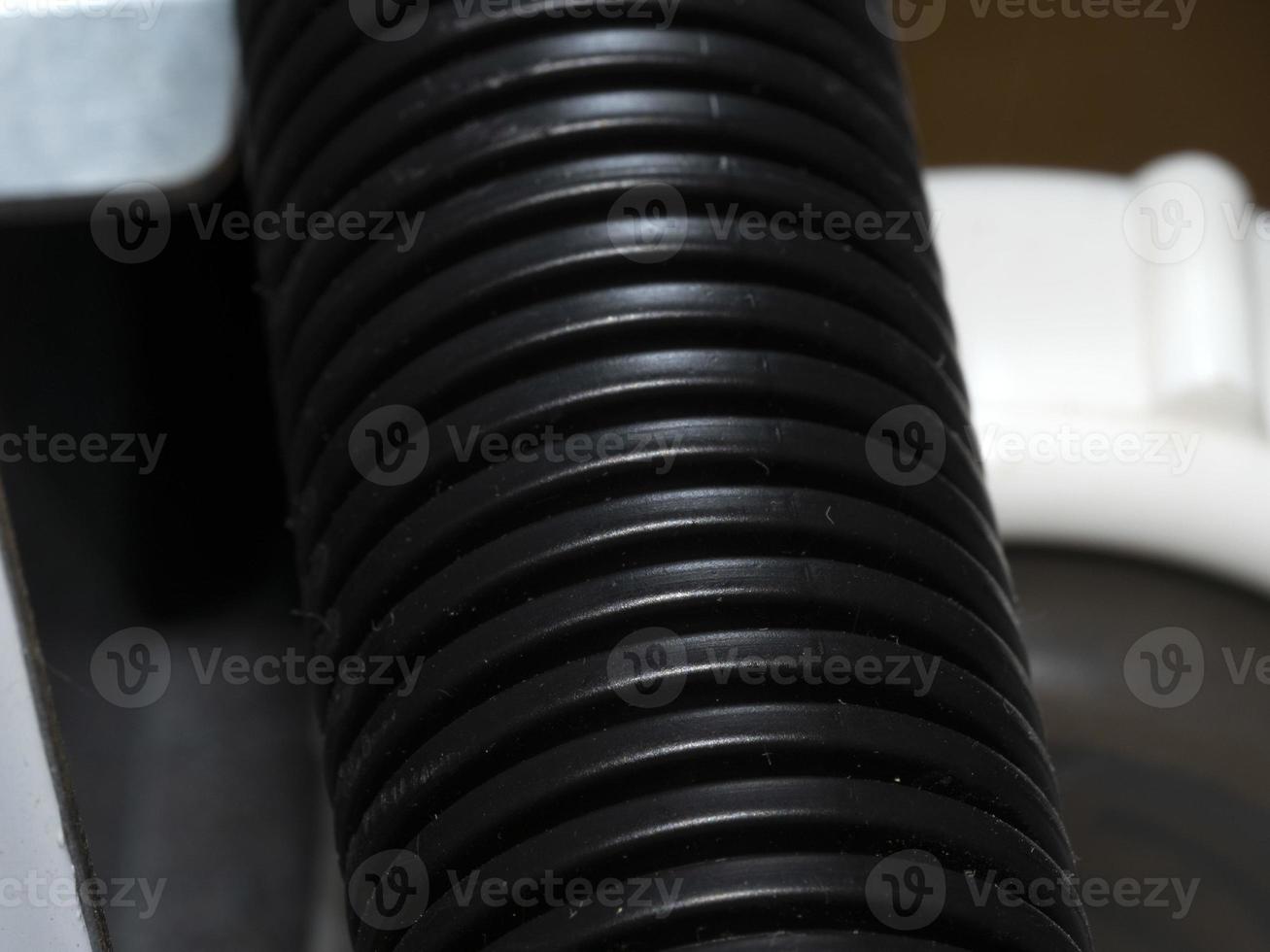 corrugated pipe close up detail photo