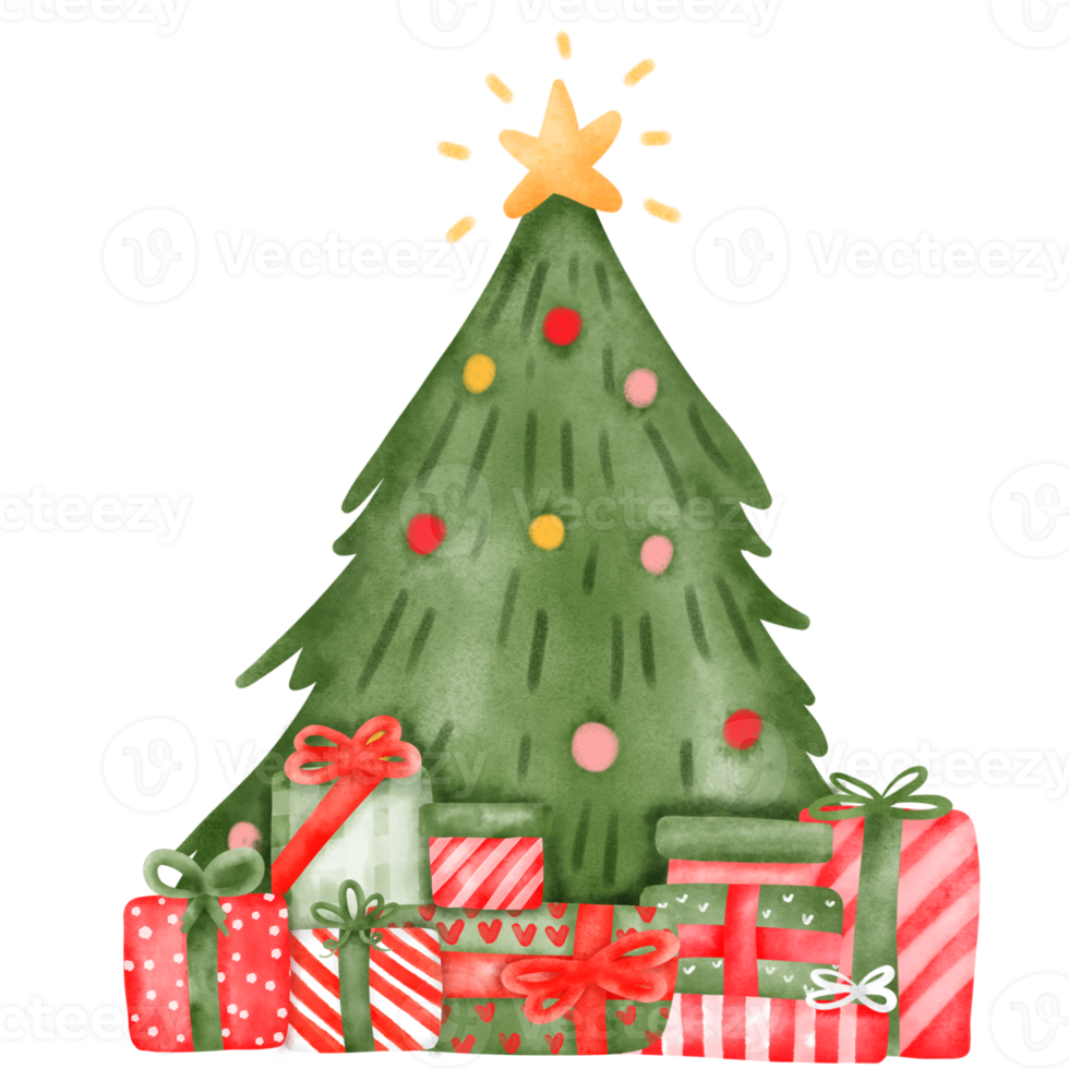 Weihnachtsbaum Aquarell png