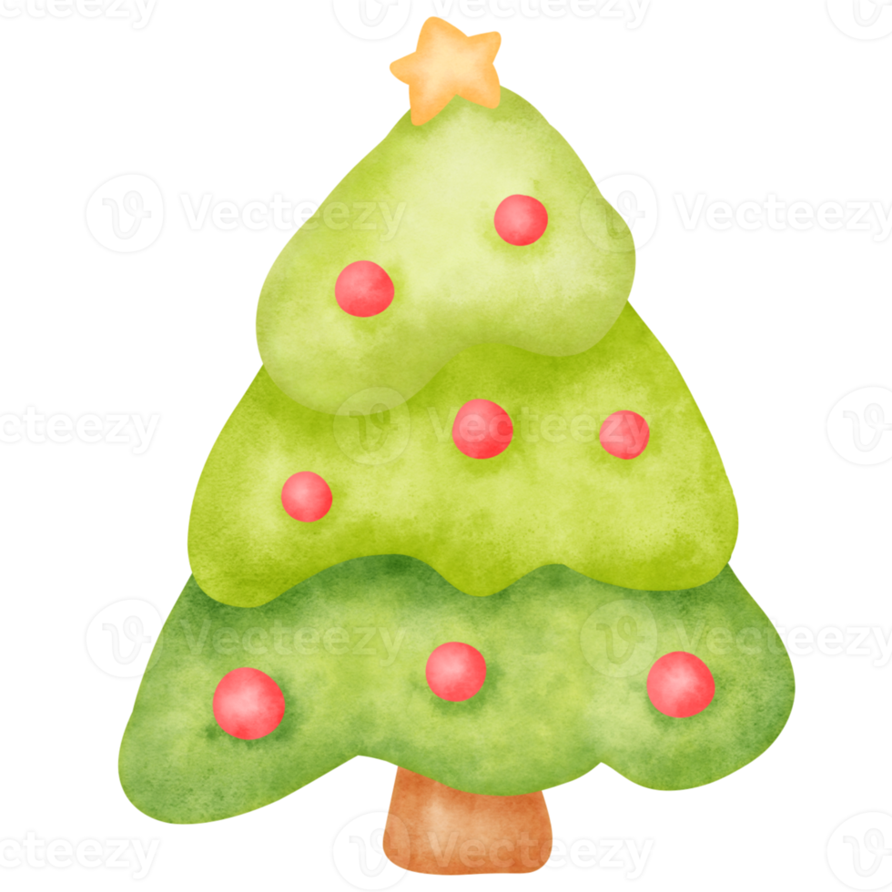 Weihnachtsbaum Aquarell png