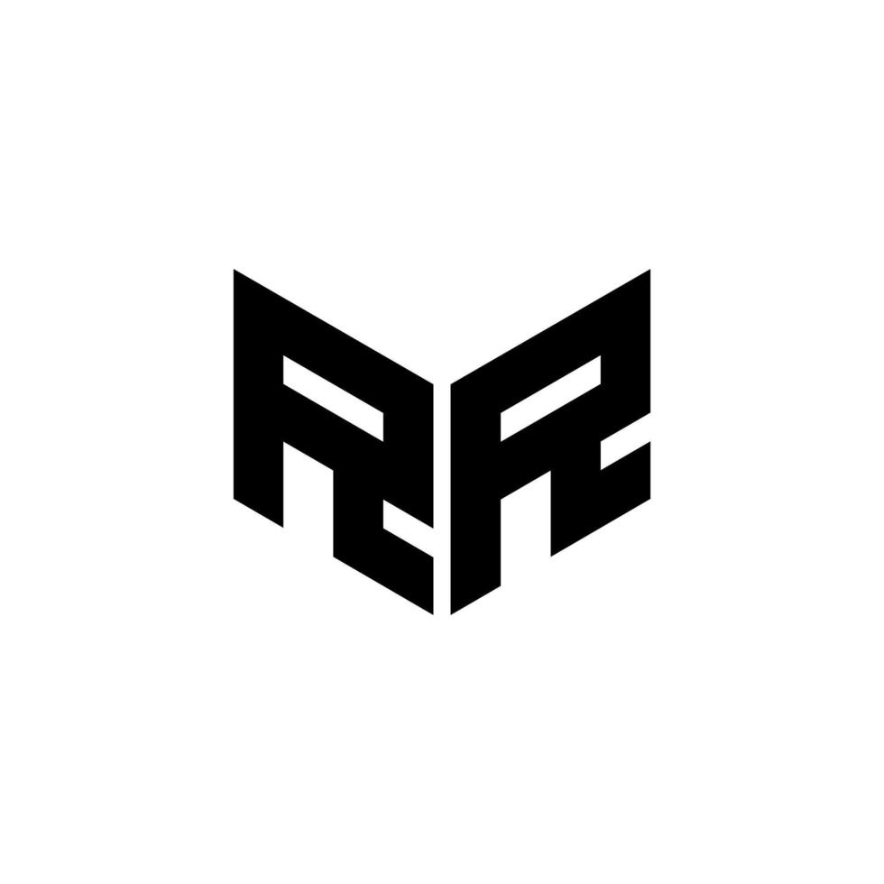 RR letter logo design with white background in illustrator, cube logo, vector logo, modern alphabet font overlap style. calligraphy designs for logo, Poster, Invitation, etc.