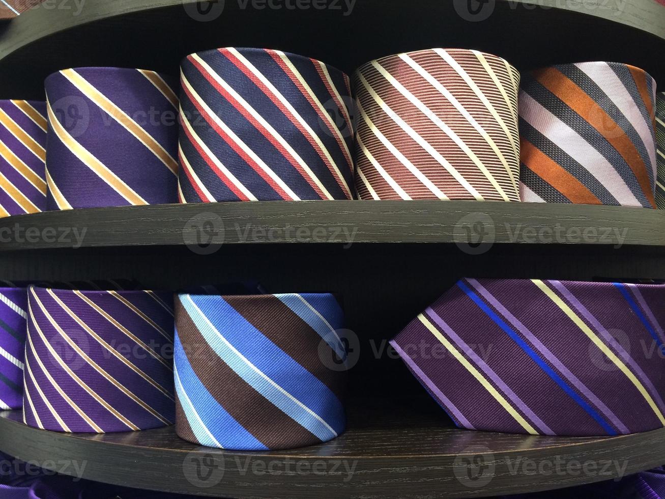 italian made silk tie on display photo