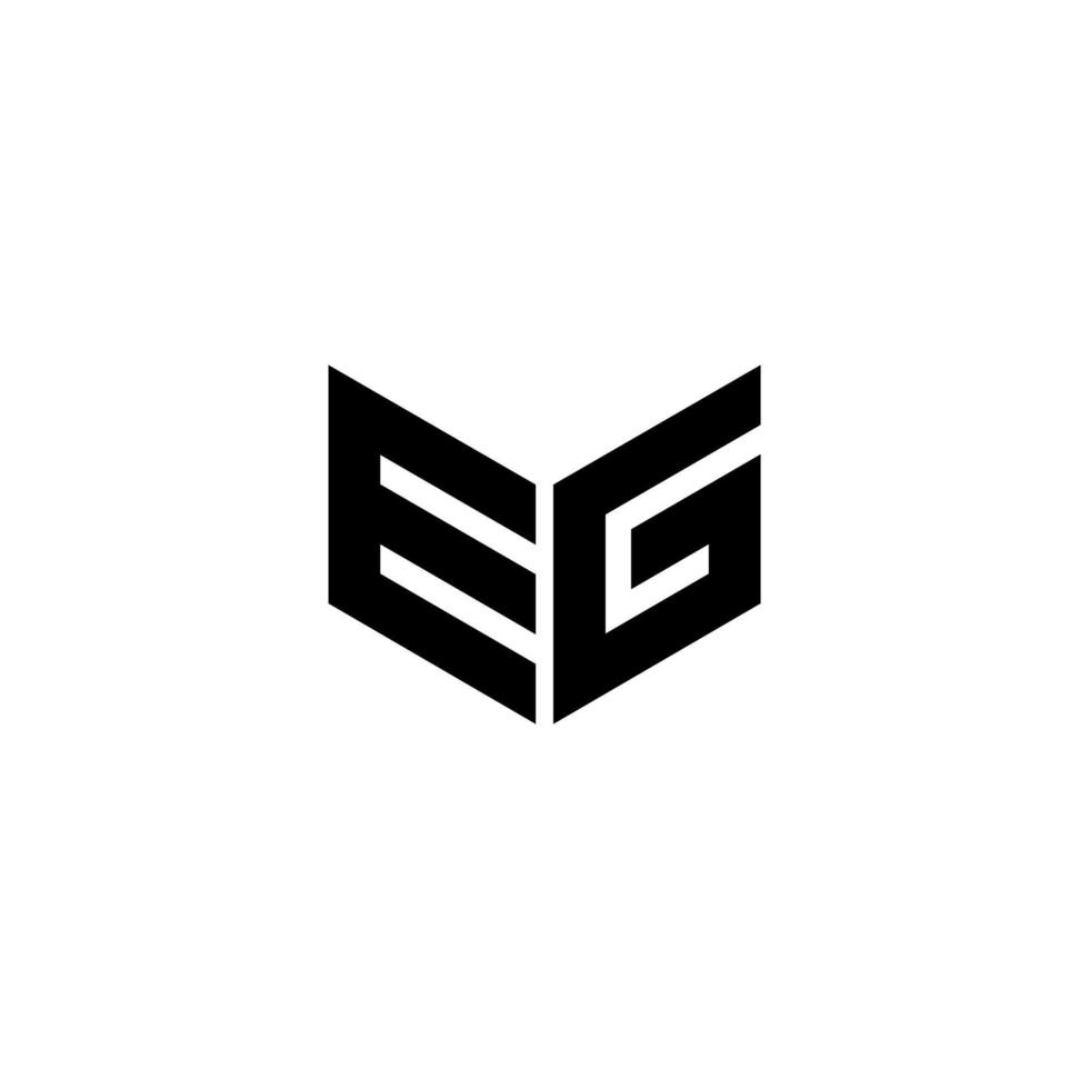EG letter logo design with white background in illustrator. Vector logo, calligraphy designs for logo, Poster, Invitation, etc.