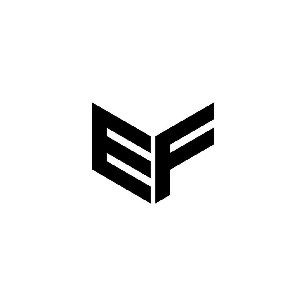EF letter logo design with white background in illustrator. Vector logo, calligraphy designs for logo, Poster, Invitation, etc.