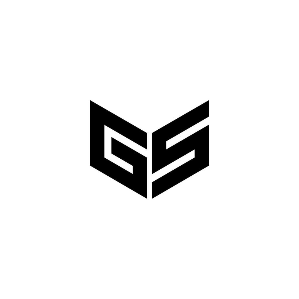 GS letter logo design with white background in illustrator. Vector logo, calligraphy designs for logo, Poster, Invitation, etc.