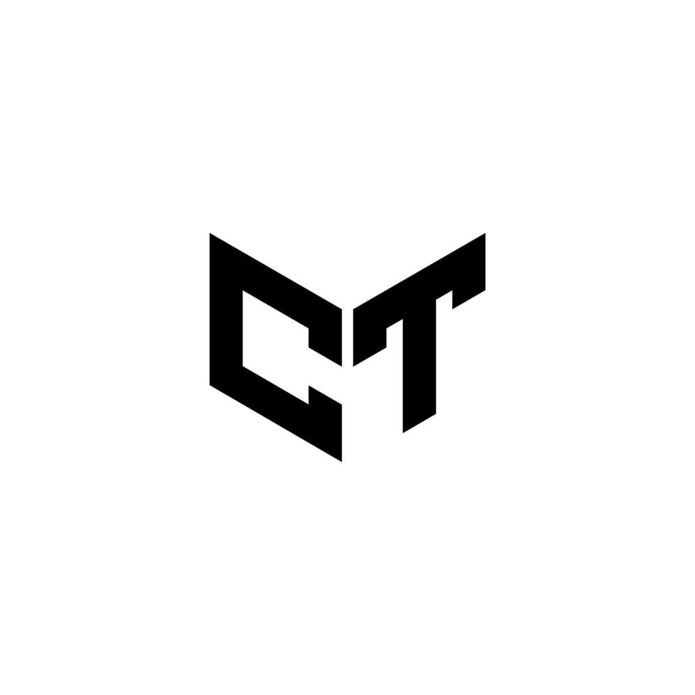 CT letter logo design with white background in illustrator. Vector logo, calligraphy designs for logo, Poster, Invitation, etc.