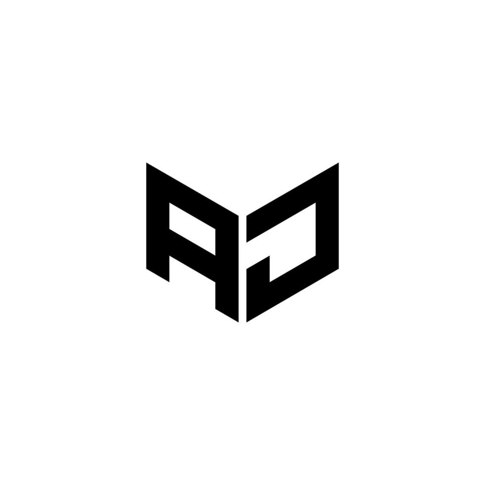AJ letter logo design with white background in illustrator. Vector logo, calligraphy designs for logo, Poster, Invitation, etc.
