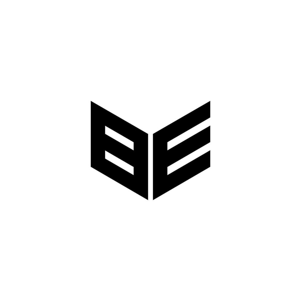 BE letter logo design with white background in illustrator. Vector logo, calligraphy designs for logo, Poster, Invitation, etc.