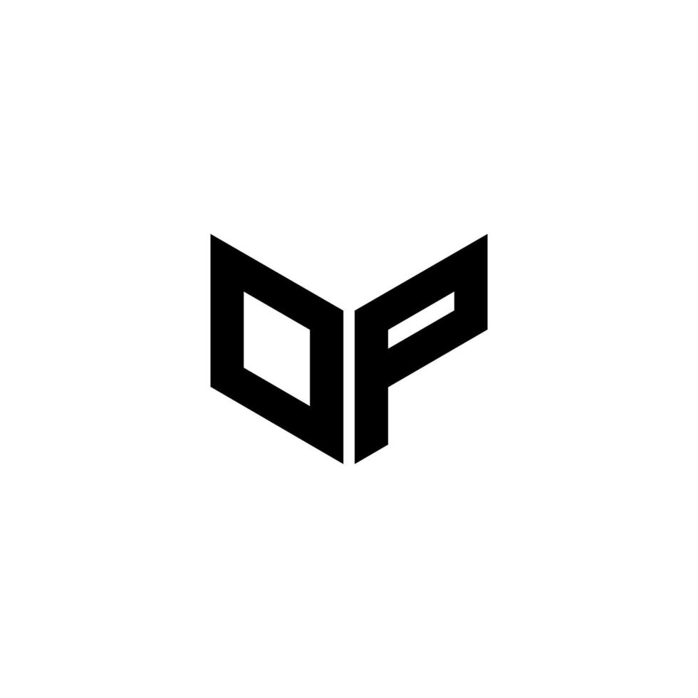 DP letter logo design with white background in illustrator. Vector logo, calligraphy designs for logo, Poster, Invitation, etc.