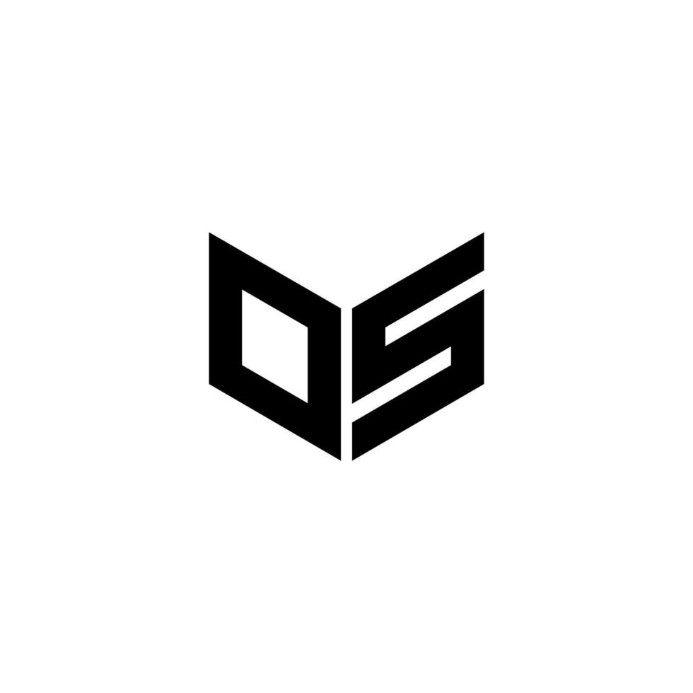 DS letter logo design with white background in illustrator. Vector logo, calligraphy designs for logo, Poster, Invitation, etc.