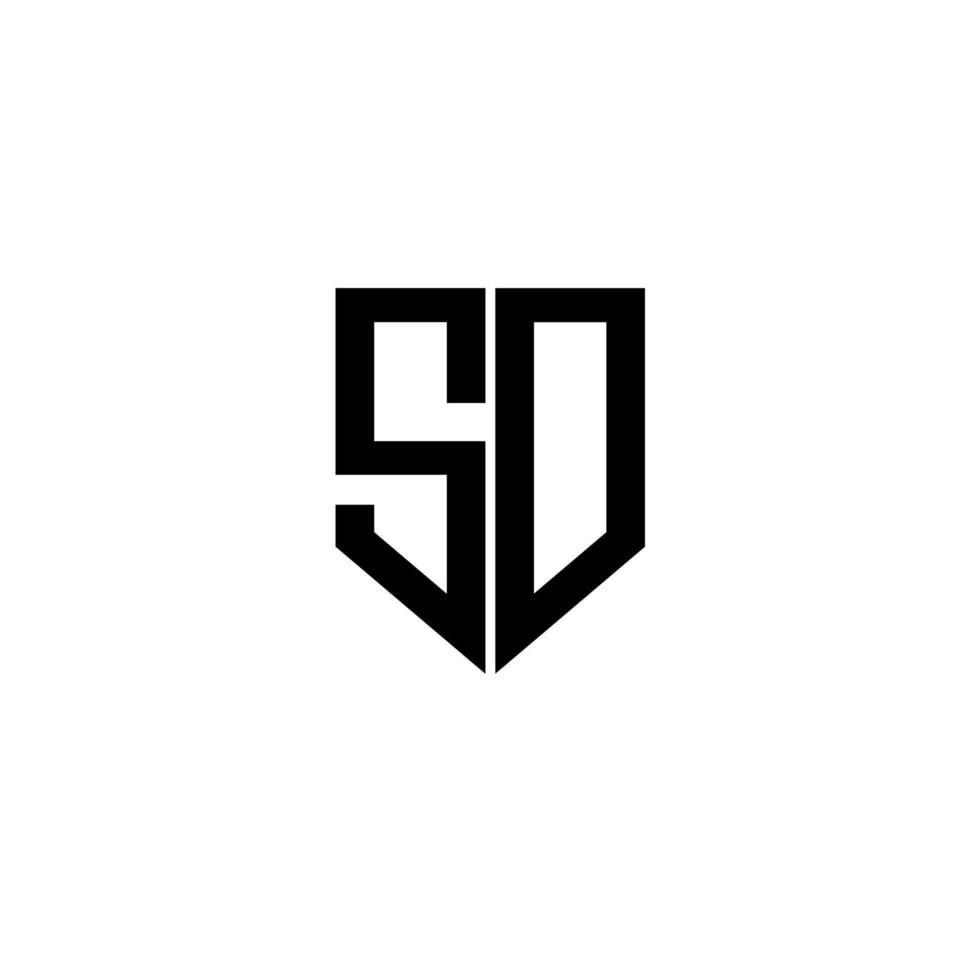 SD letter logo design with white background in illustrator. Vector logo, calligraphy designs for logo, Poster, Invitation, etc.