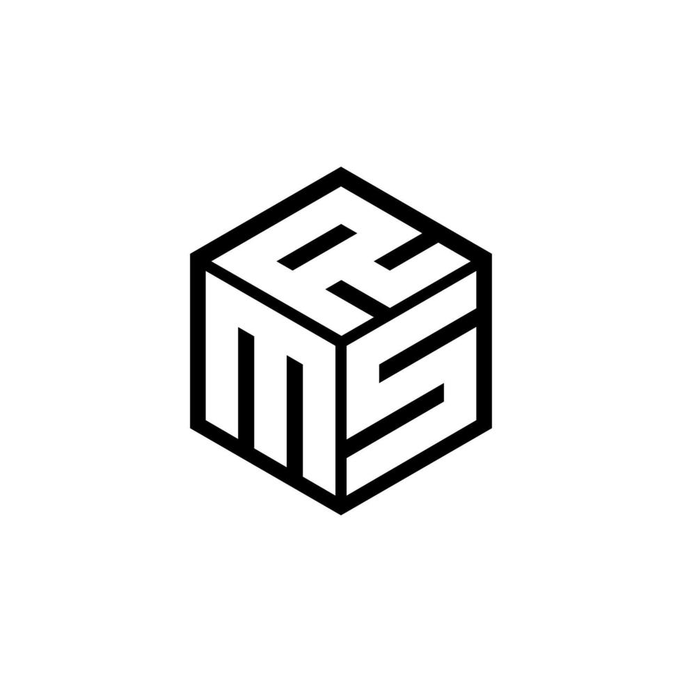 MSR letter logo design with white background in illustrator, vector logo modern alphabet font overlap style. calligraphy designs for logo, Poster, Invitation, etc.