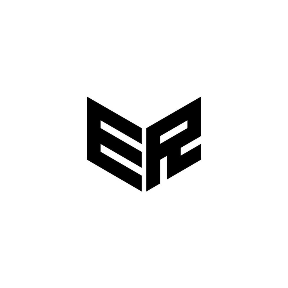 ER letter logo design with white background in illustrator. Vector logo, calligraphy designs for logo, Poster, Invitation, etc.