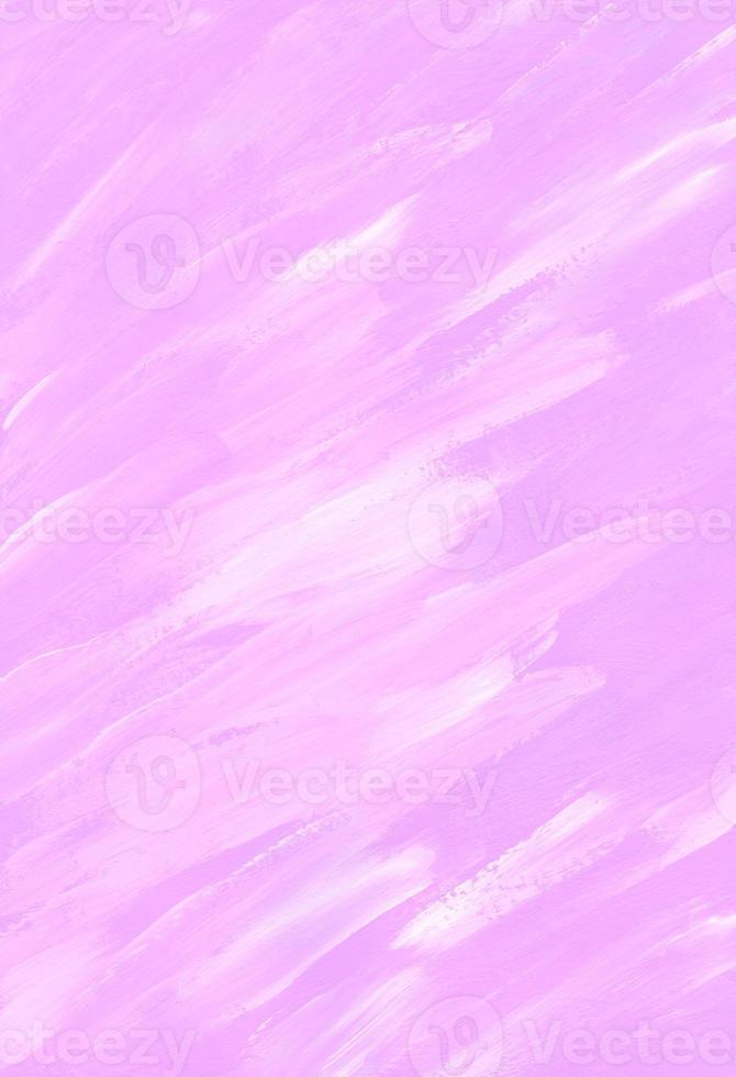 Abstract pastel white and pink background. Brush strokes on paper. Hand painted texture. photo