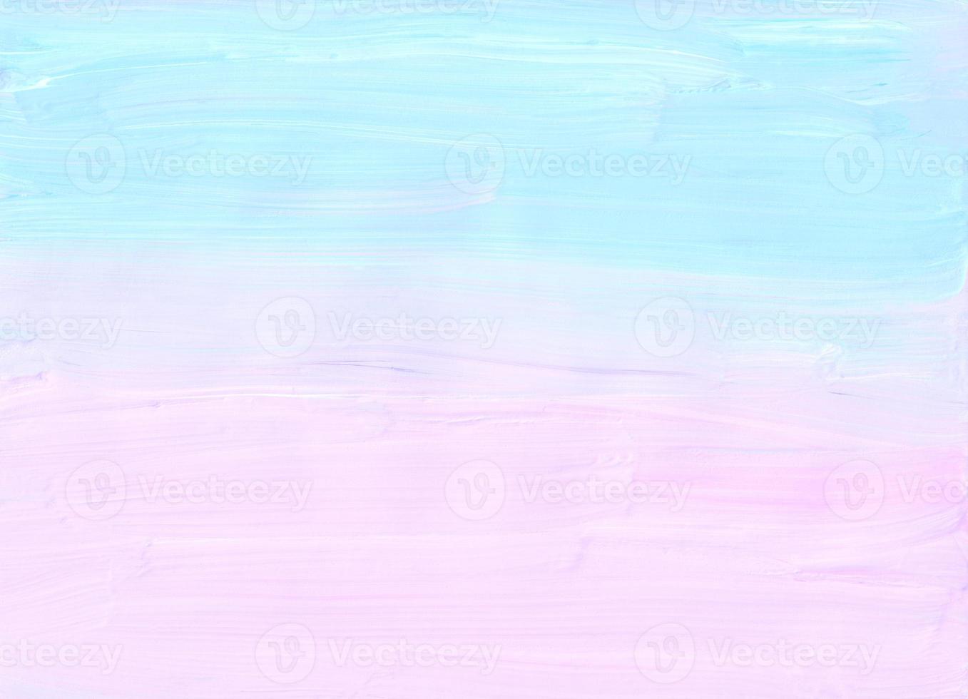 fondo rosa y azul pastel abstracto. telón de fondo degradado de luz. pinceladas sobre papel. foto