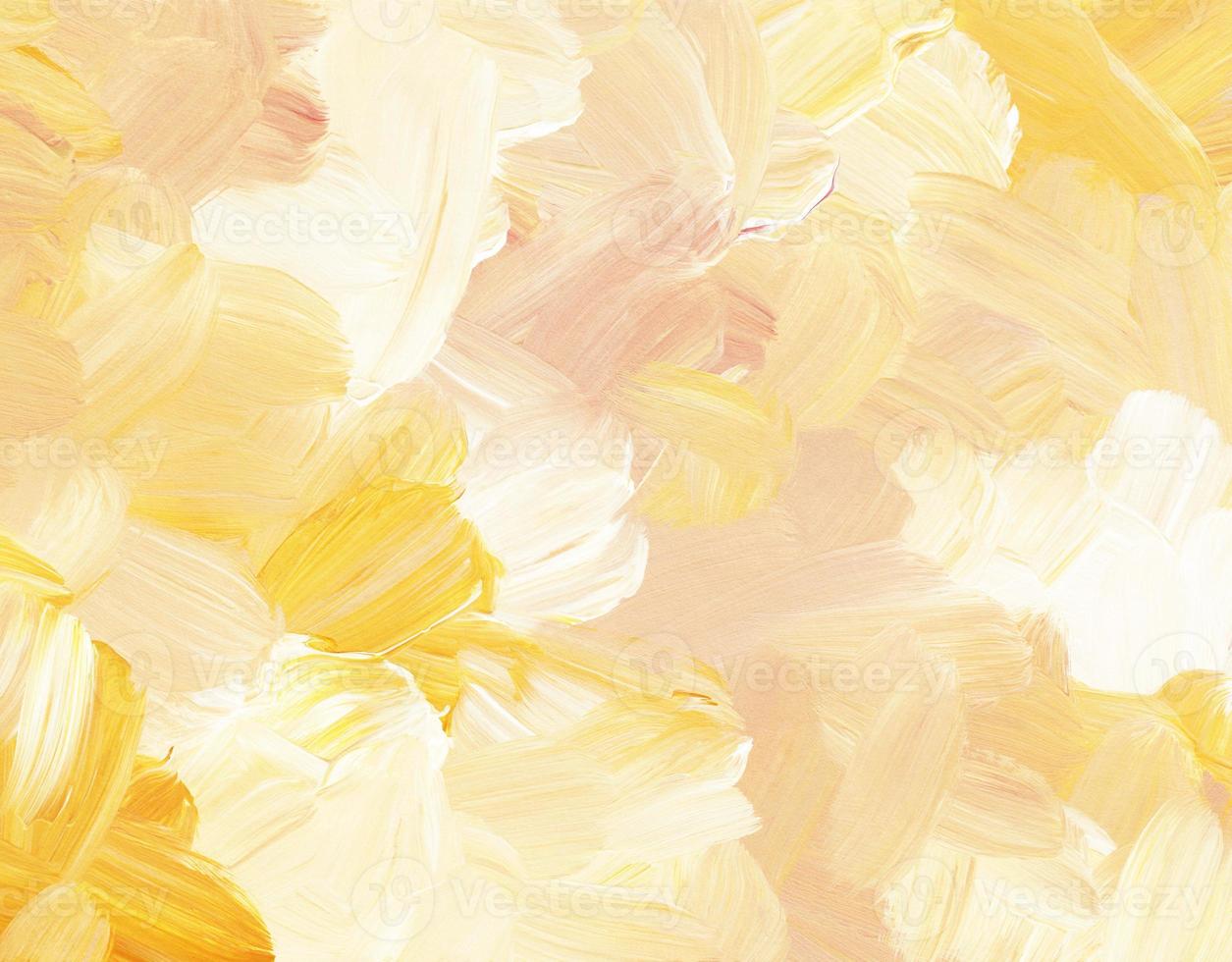 Abstract pastel multicolored painting background. Yellow, pink, white abstract art. Brush strokes on paper texture. Template for card, invitation. photo