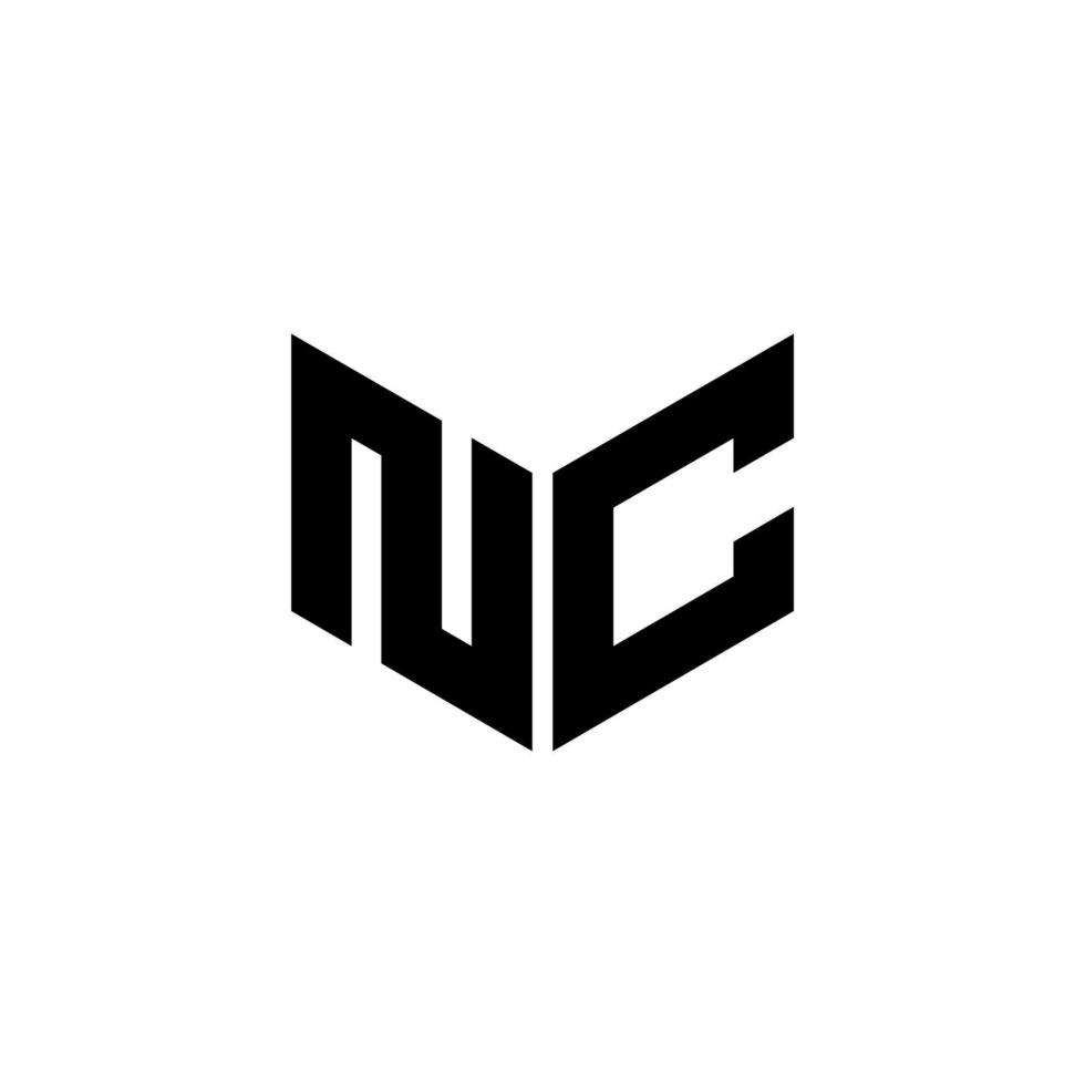 NC letter logo design with white background in illustrator. Vector logo, calligraphy designs for logo, Poster, Invitation, etc.