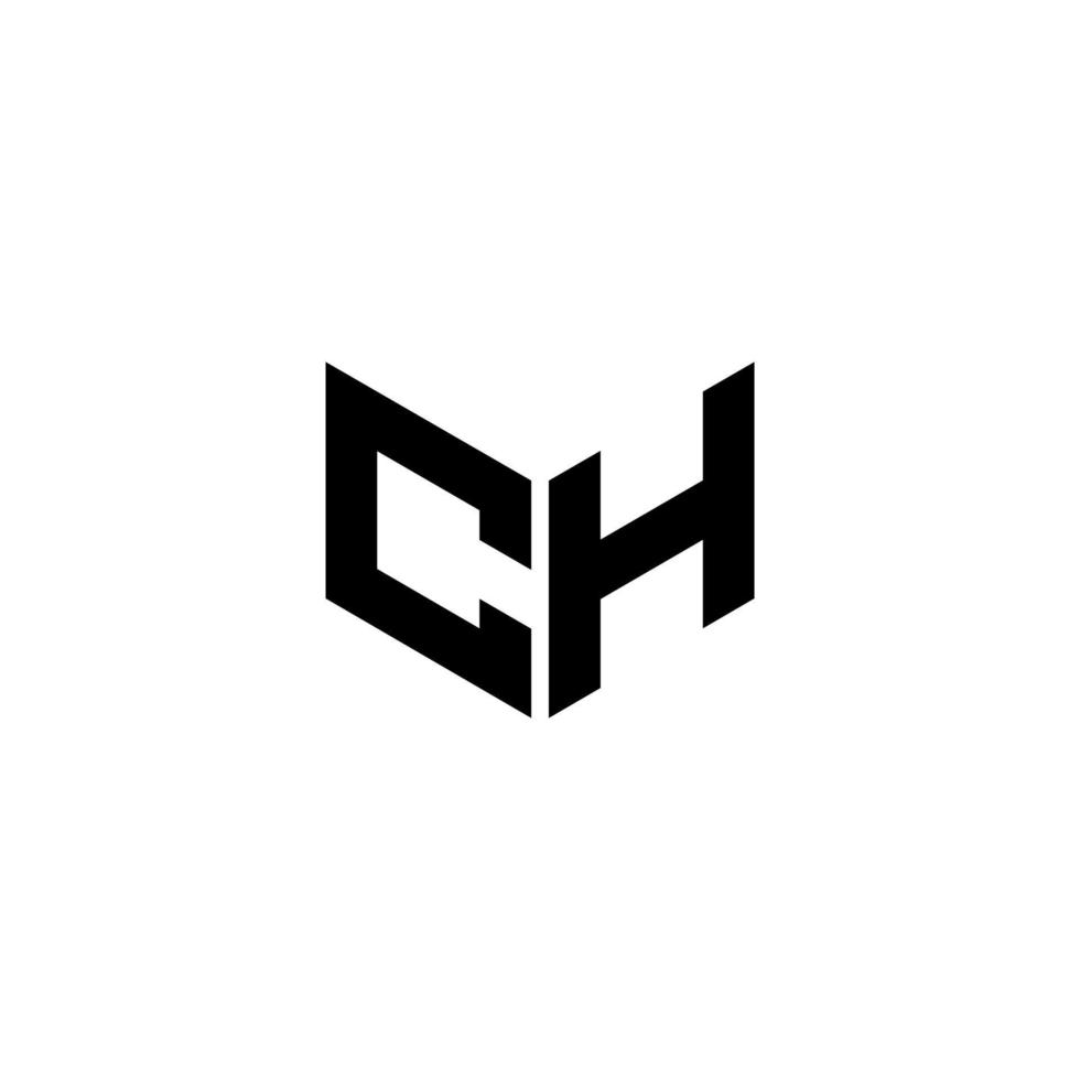 CH letter logo design with white background in illustrator. Vector logo, calligraphy designs for logo, Poster, Invitation, etc.