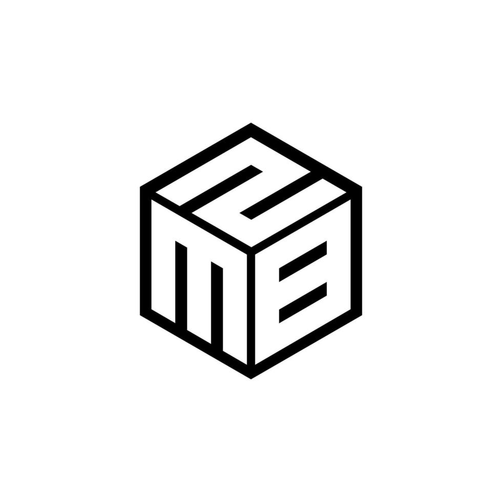 diseño de logotipo de letra mbz con fondo blanco en illustrator, estilo de superposición de fuente de alfabeto moderno de logotipo vectorial. diseños de caligrafía para logo, afiche, invitación, etc. vector