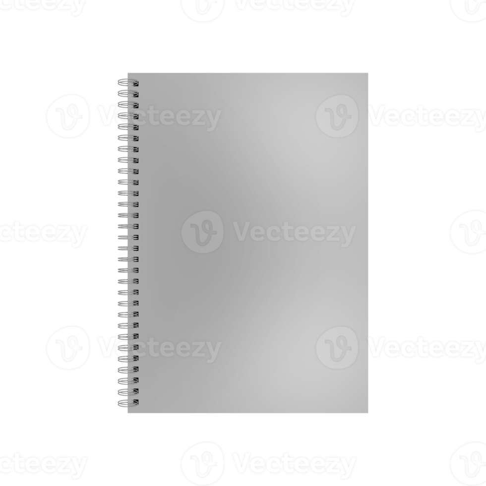 maquette de carnet de croquis de classeur vierge png