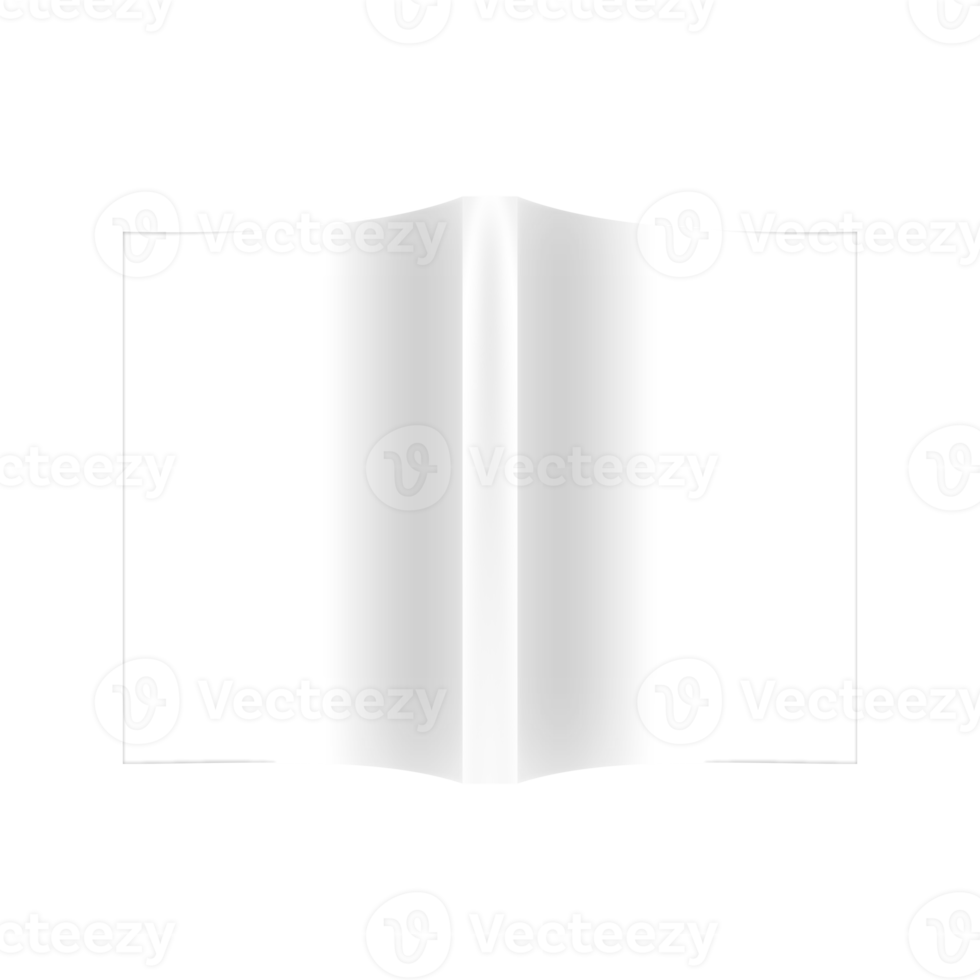 maqueta en blanco de libro de tapa blanda png