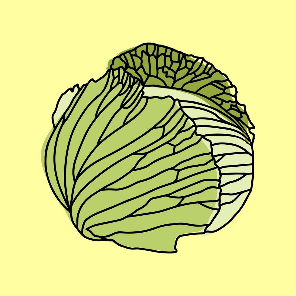 kale one line vector