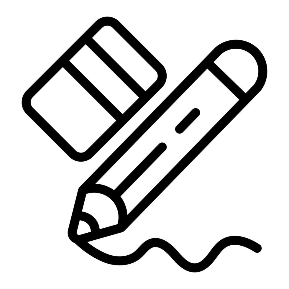 Staionery Icon Line vector