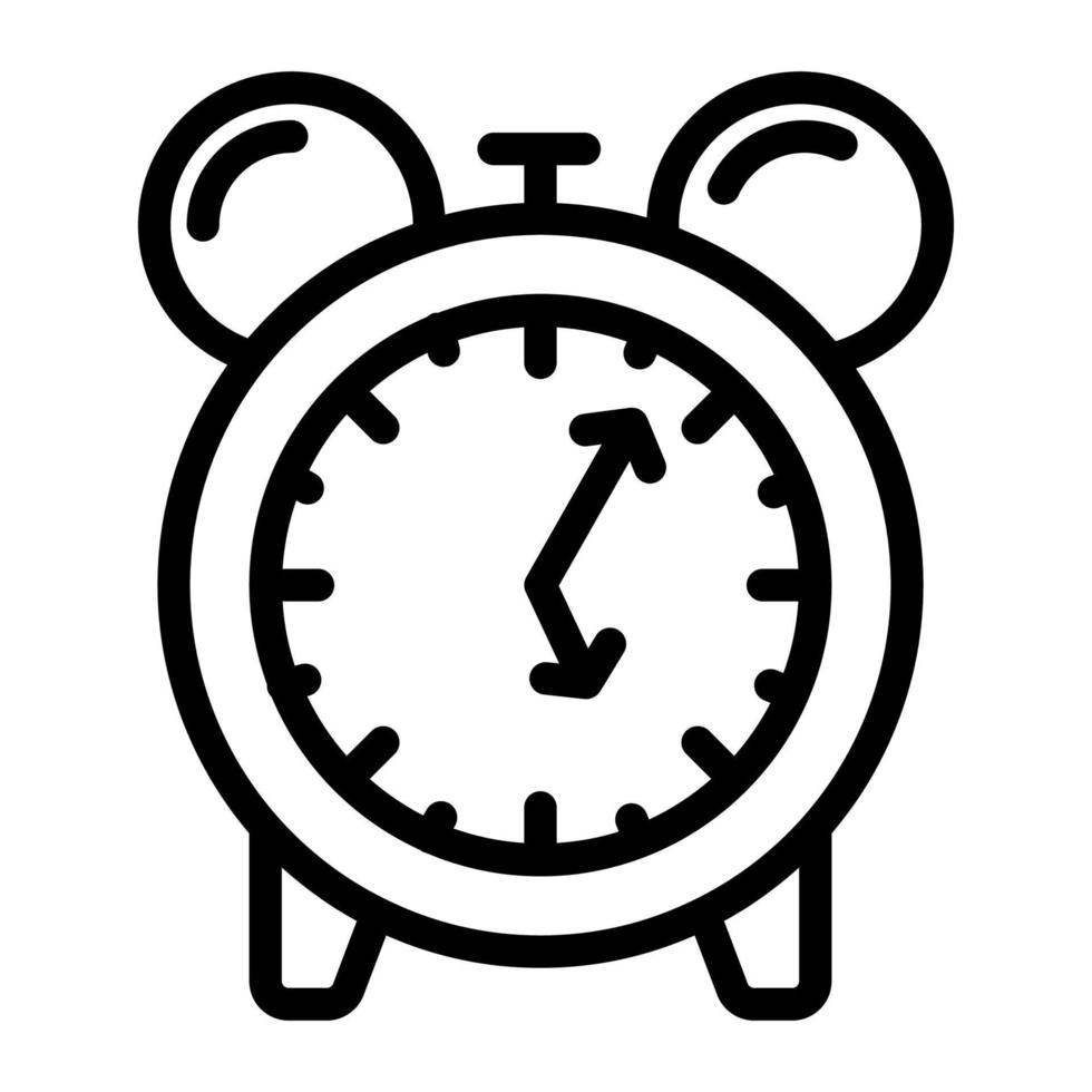 Alarm Icon Line vector
